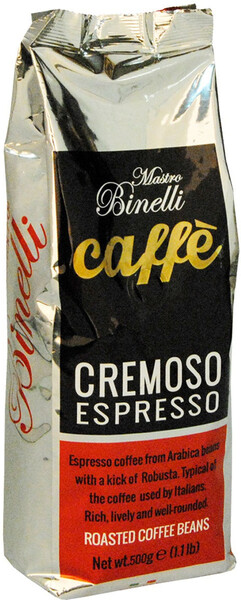 Кофе в зернах Mastro Binelli Cremoso Espresso 500 г