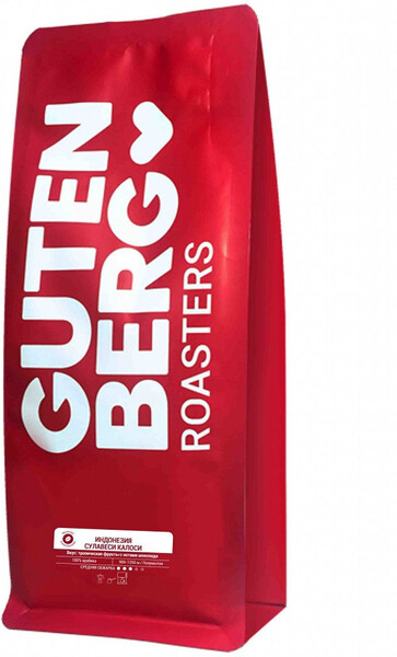 Кофе в зёрнах Индонезия Сулавеси Калоси,уп. 1 кг