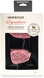 Стейк Филе-Миньон Signature из говядины Black Angus Мираторг охлажденный 380г