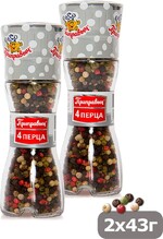 Приправа смесь 4 перца, Приправыч, 43 гр., стекло