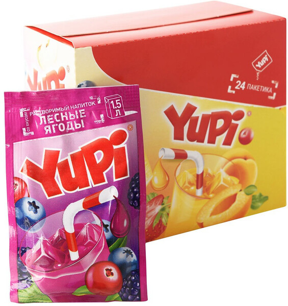 Растворимый напиток Yupi со вкусом лесные ягоды