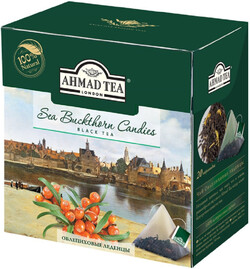 Чай Облепиховые Леденцы, черный, пирамидки, 20х1,8г