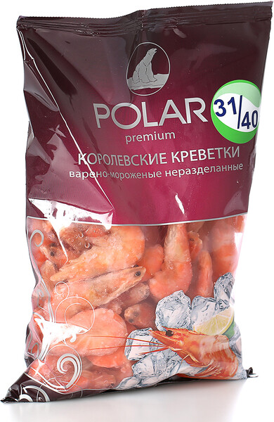 Креветки королевские Polar 31/40 Polar Seafood 800г Россия