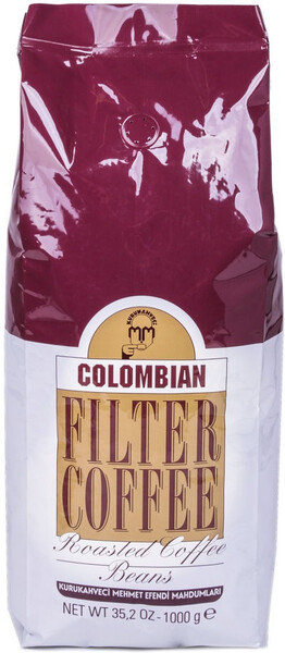 турецкий кофе Mehmet Efendi в зернах COLOMBIAN 1000 гр