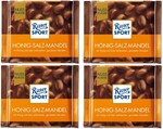 Ritter Sport Honig-Salz-Mandel Шоколад молочный с солёным миндалём и мёдом, Германия, 100 г