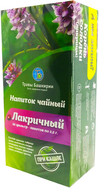 Напиток чайный Лакричный ф п 2,5г х 20 ш