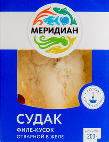 Судак Меридиан отварной в желе филе 200г