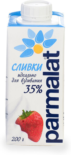 Сливки Parmalat для взбивания 35% ультрапастеризованный 200г Россия