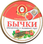 Бычки в томатном соусе, 240 г / Бычки в томате / Рыбные консервы