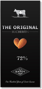 Кондитерские изделия The original bucheron шоколад Горький с миндалем 100 гр. картон (6)