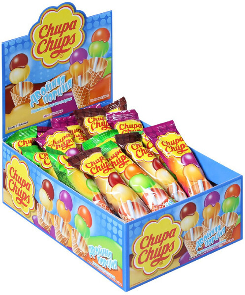 Карамель Chupa Chups Двойная Порция 24 штуки по 16.8 г