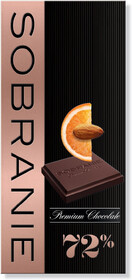 Кондитерские изделия Sobranie шоколад Горький с апельсином и орехами 90 гр. картон (6)