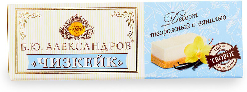 Десерт Б.Ю. Александров творожный чизкейк с ванилью 15% 40 г