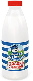Молоко Простоквашино отборное пастеризованное 3,4-4,5% 0,93л