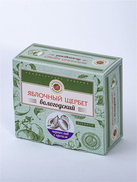 Щербет яблочный с грецким орехом и черносливом 250 гр