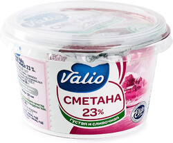 Сметана Valio 23% 160г Россия, БЗМЖ