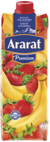 Напиток сокосодержащий ARARAT PREMIUM Банан и клубника неосветленный, 0.97л Армения, 0.97 L
