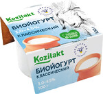 Биойогурт из козьего молока Kozilakt 3-4,5% классический 100г Россия, БЗМЖ