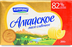 Масло Киприно сливочное Алтайское 82% 200 г