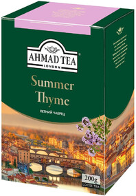 Чай Летний Чабрец, с чабрецом, черный, коробка 200г