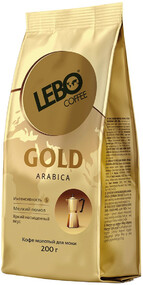Кофе для кофеварки Lebo Gold Арабика молотый 200 г