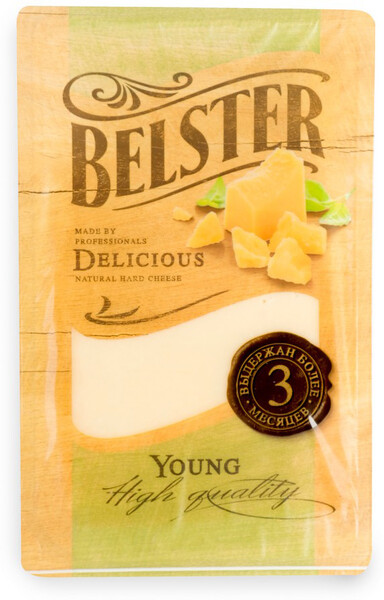 Сыр Бельстер янг 45% Белебеевский 180г Россия, БЗМЖ