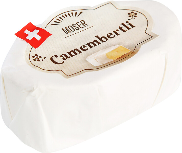 Сыр мягкий Moser Camembertli 50% с белой плесенью, 125 г