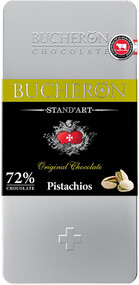 Кондитерские изделия Bucheron шоколад Горький с фисташками 100 гр.  ж/б