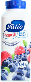Йогурт Valio питьевой малина черника 0.4% 330 г