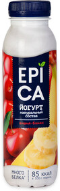Йогурт Epica питьевой вишня банан 2.5% 260 г