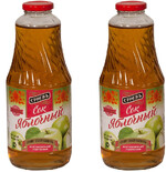 Сок Яблочный осветленный восстановленный, Стоевъ, 1 л., стекло