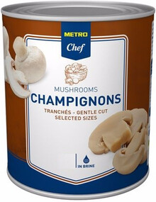 Шампиньоны Metro Chef резаные в рассоле 425 мл