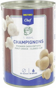 Шампиньоны Metro Chef целые в рассоле 425 мл