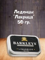Конфеты леденцы Лакрица, Barkleys Mints, 50 гр., жестяная банка