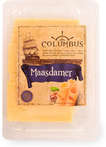 Сыр полутвердый Columbus Маасдамер нарезка 45% 125 г