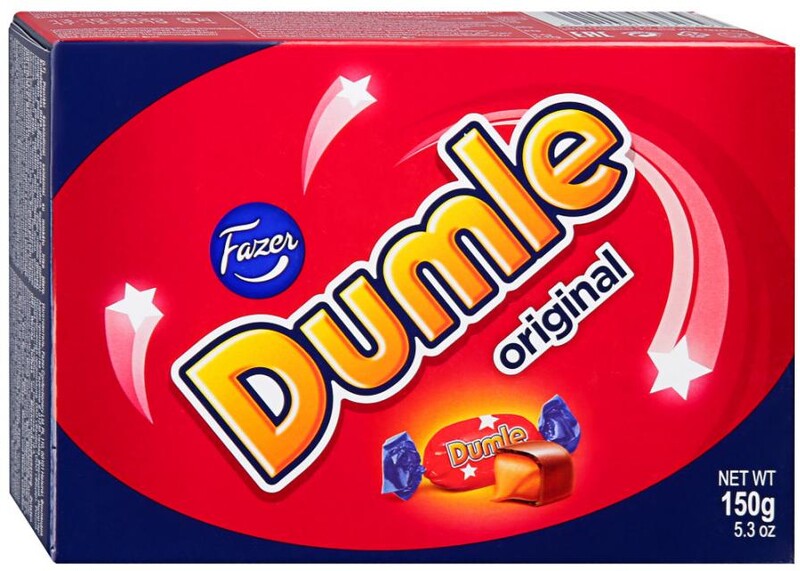 Ирис сливочный Fazer Dumle в молочном шоколаде 150г