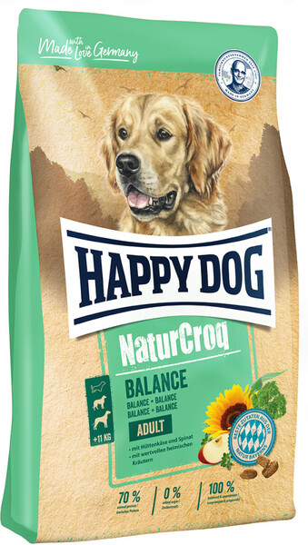 Корм для собак HAPPY DOG Natur Croq Баланс Птица, мор, рыба сух. 15кг