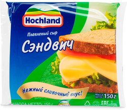 Сыр плавленый Hochland Сэндвич ломтики 45% 150 г
