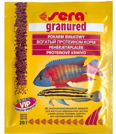 Корм для рыб SERA Granured Nature для мелких плотоядных цихлид 20г