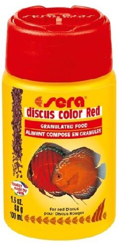 Корм для рыб SERA DISCUS COLOR RED дискус красного и оранжевого оттенка 100мл