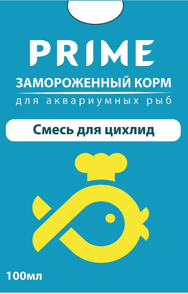 Корм для рыб PRIME Смесь для цихлид в блистере 100мл