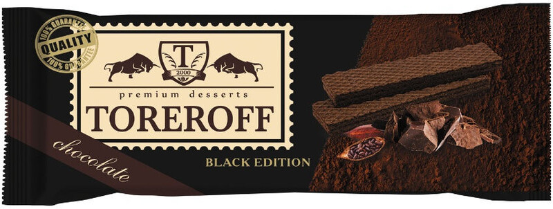 Вафли TOREROFF Black Edition шоколадные, 160 г