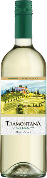 Вино Трамонтана Сицилия белое полусладкое