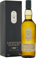 Виски шотландский Lagavulin Island Islay Single Malt 12 y.o. 0.7 L в подарочной упаковке
