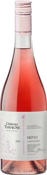 Вино Шато Тамань Мерло защ.геогр.ук.роз.сух