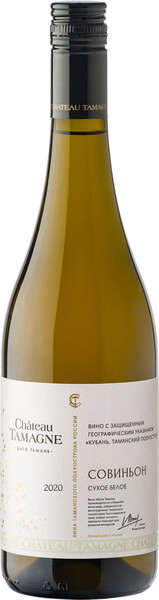 Вино Шато Тамань Совиньон защ.геогр.ук.бел.сух