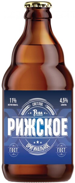 Пиво Рижское Оригинальное светлое ж/б