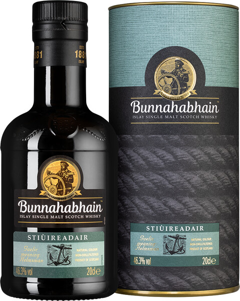 Виски шотландский «Bunnahabhain Stiuireadair» в подарочной упаковке, 0.2 л