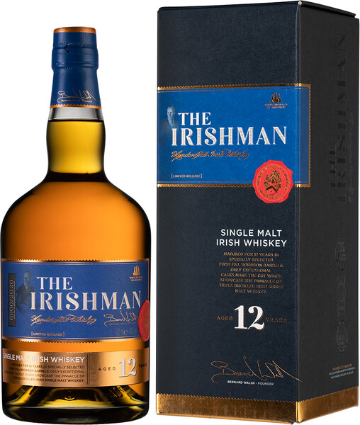 Виски The Irishman Single Malt 12 Years 0.7 л в коробке