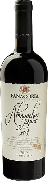 Вино Fanagoria Avtorskoe Vino №1 красное сухое, 0.75 л